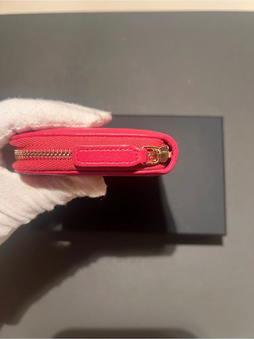 Chanel Quilted Chanel 19 Zip Around Wallet Pink in Lambskin with Gold hardware